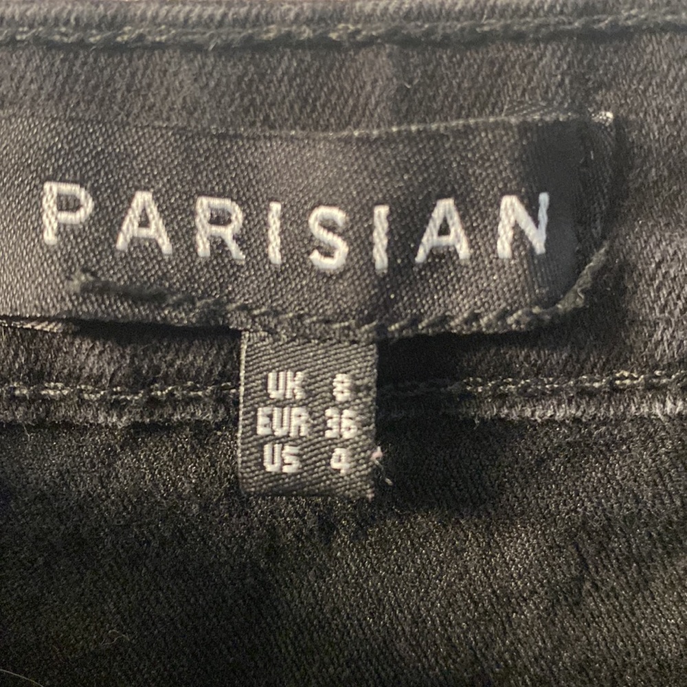 Parisian black denim button skirt - Picture 4 of 6